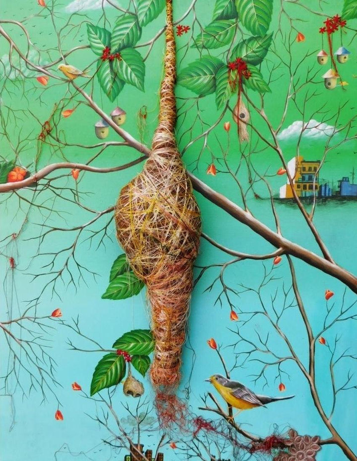 Nature Womb Painting by Pranita Das | ArtZolo.com