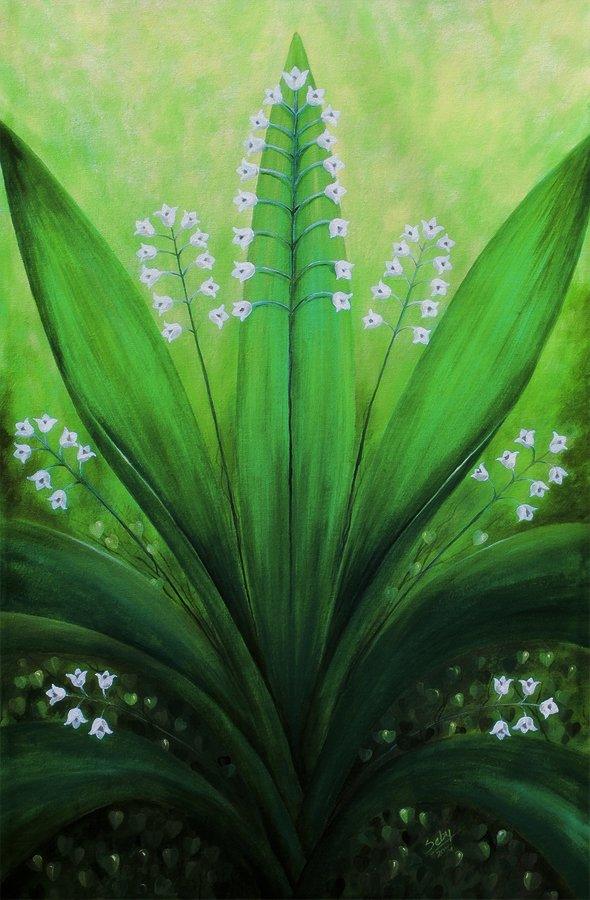 Natures Symmetry Painting by Seby Augustine | ArtZolo.com