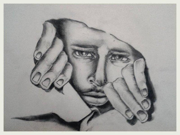 Never Come Out In Brutal World Drawing by Soumen Roy | ArtZolo.com