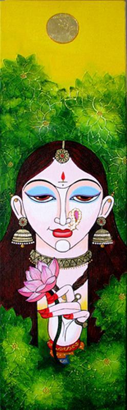 Nisha Painting by Varsha Kharatamal | ArtZolo.com