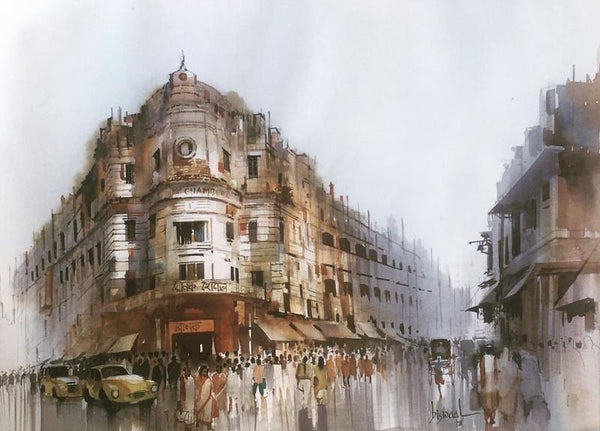 Old Calcutta Painting by Bijay Biswaal | ArtZolo.com