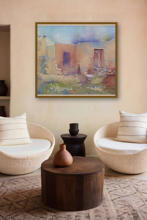 Old House by artist Fareed Ahmed displayed in a Museum Style gallery
