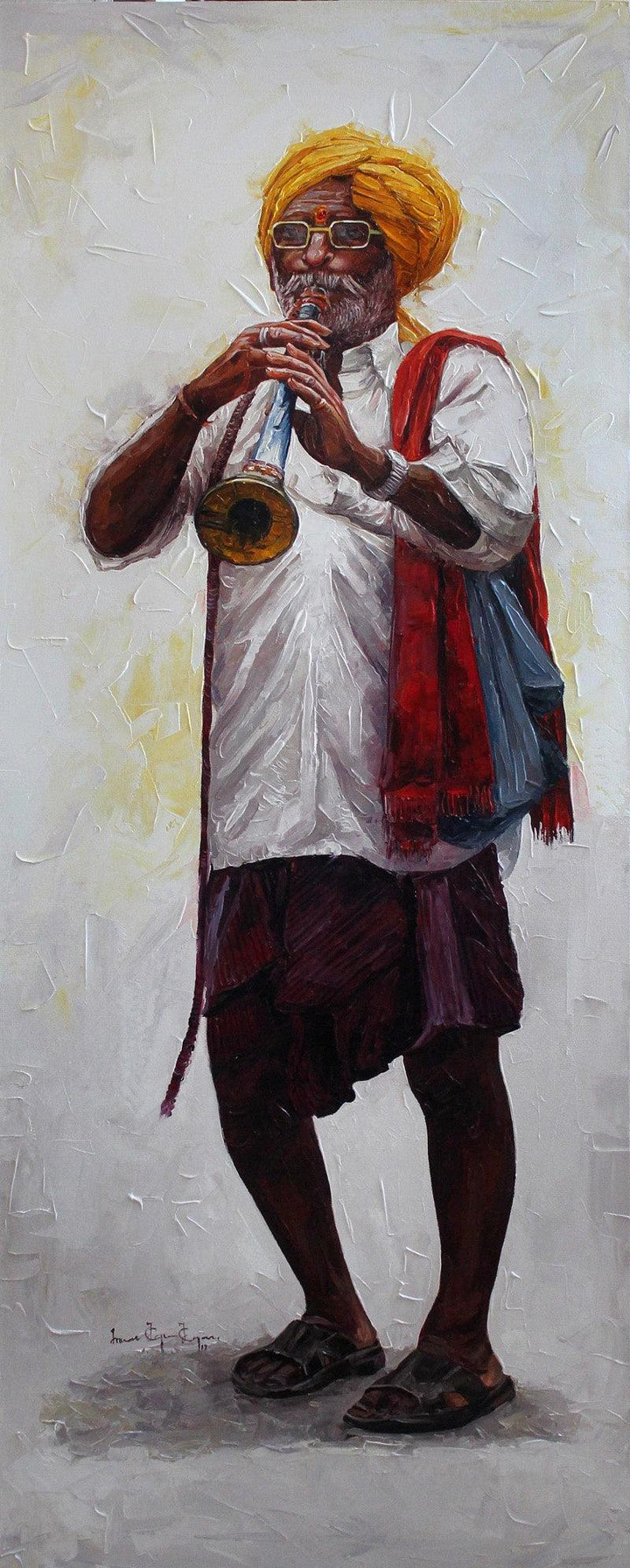 Old Man 2 Painting by Iruvan Karunakaran | ArtZolo.com