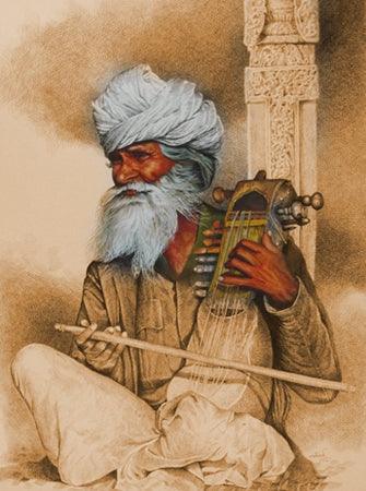 Old Man Crop Painting by Milind Varangaonkar | ArtZolo.com