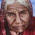 Realistic watercolor painting titled 'Old lady', 15x11 inches, by artist Dr Uday Bhan on Paper