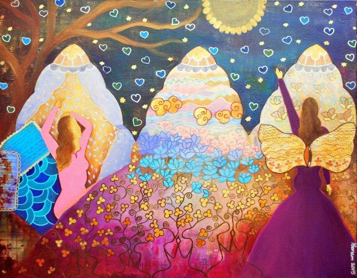 Once Upon A Time Painting by Poonam Agarwal | ArtZolo.com
