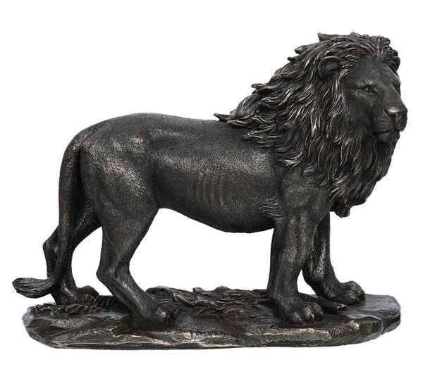 One Carved Brave Lion Handicraft by Brass Handicrafts | ArtZolo.com