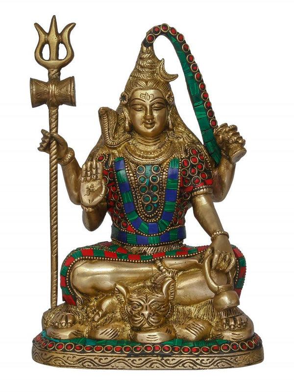 One Lord Shiva Idol Handicraft by Brass Handicrafts | ArtZolo.com