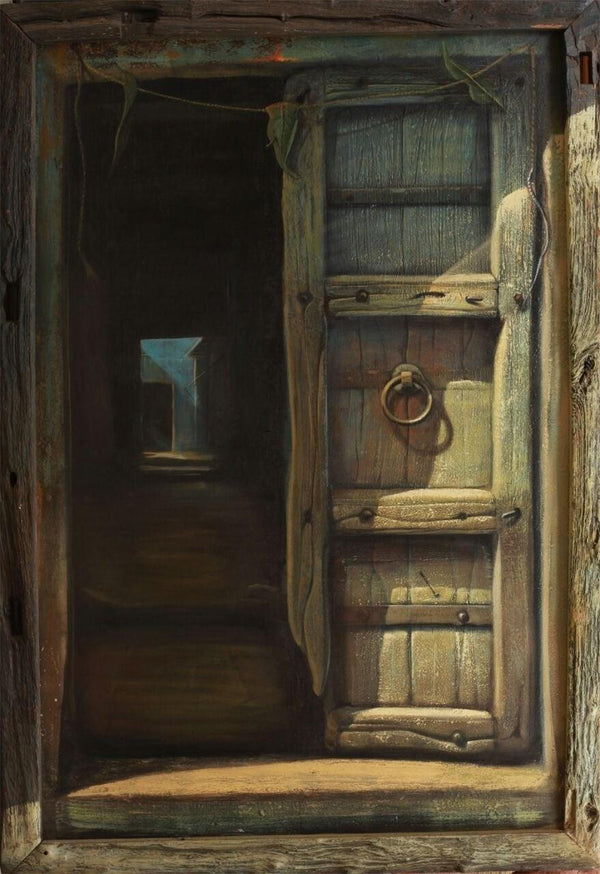 Open Door Painting by Gopal Pardeshi | ArtZolo.com