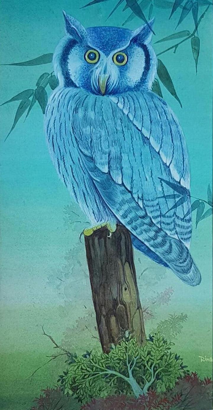 Owl Painting by Rina Roy | ArtZolo.com