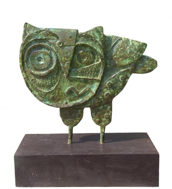 Owl Sculpture by Atish Mukherjee | ArtZolo.com
