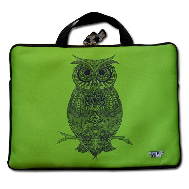 Owl Laptop Sleeve Handicraft by Sejal M | ArtZolo.com
