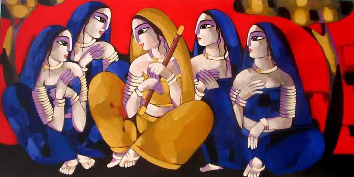 Purbaraag Painting by Sekhar Roy | ArtZolo.com