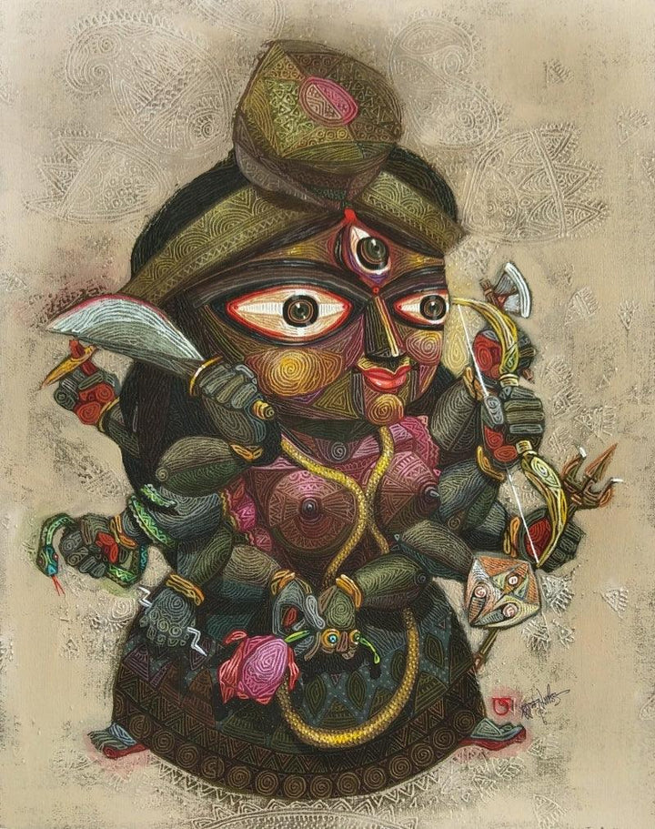 Padma Painting by Tamojit Bhattacharya | ArtZolo.com