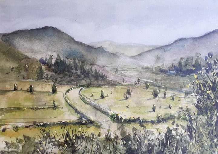 Panaromic Landscape Painting by Mrutyunjaya Dash | ArtZolo.com
