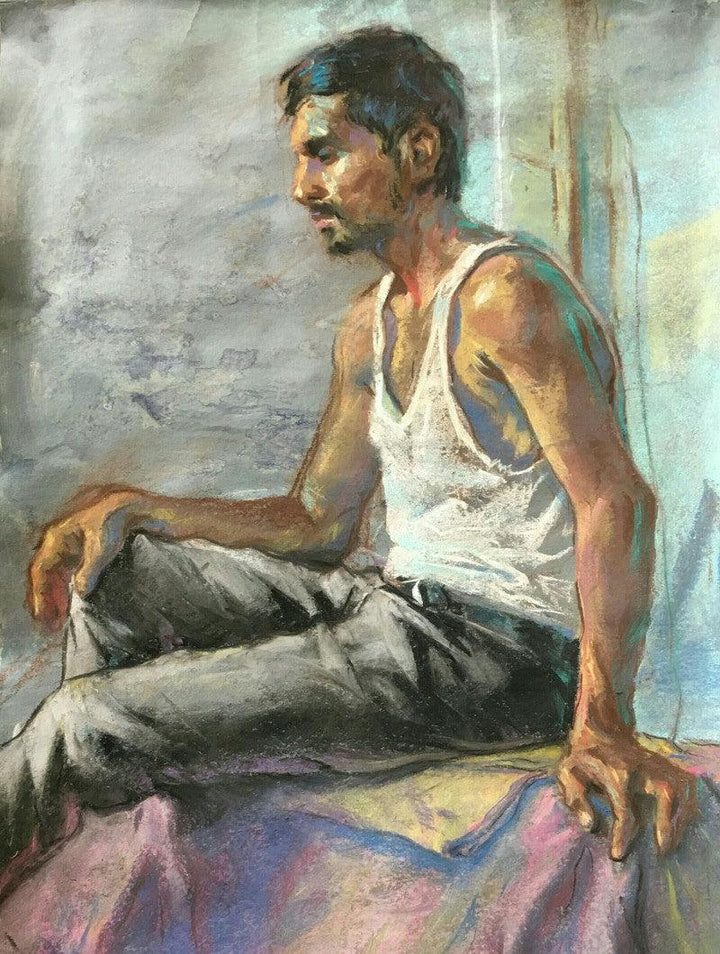 Pandit Painting by Abhijeet Patole | ArtZolo.com