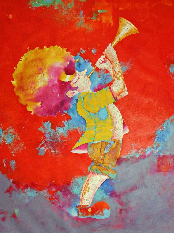 Passion Of The Childhood Xvi Painting by Shiv Kumar Soni | ArtZolo.com