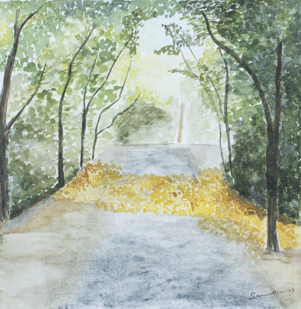 Pathway Painting by Saradha Viswanathan | ArtZolo.com