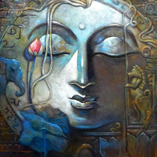 Peace 2 Painting by Subrata Ghosh | ArtZolo.com