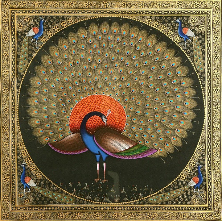 Peacock Traditional Art by Kalaviti Arts | ArtZolo.com
