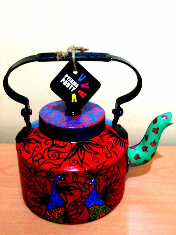 Peacock Tea Kettle Handicraft by Rithika Kumar | ArtZolo.com