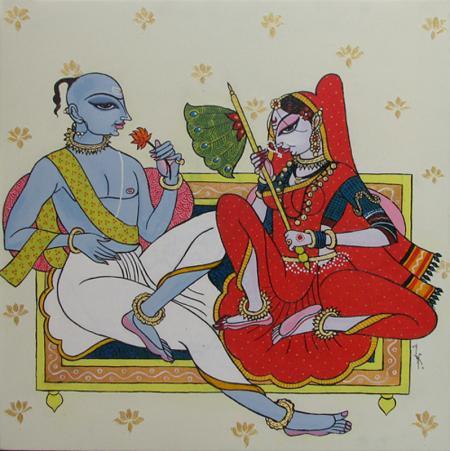 Peshwa Couple Painting by Varsha Kharatamal | ArtZolo.com