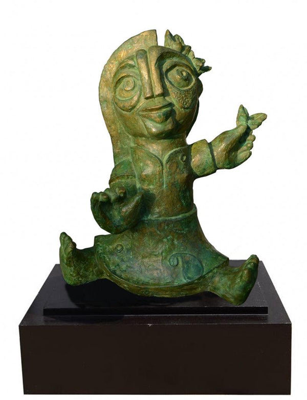 Phoolkumari 2 Sculpture by Atish Mukherjee | ArtZolo.com
