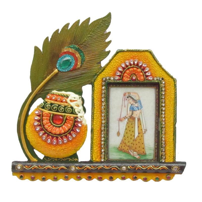 Lifestyle craft titled 'Photo Frame', 12x13x2 inches, by artist Ecraft India on Paper