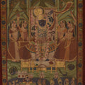 Religious tribal painting titled 'Pichwai', 23x36 inches, by artist Pichwai on Cloth