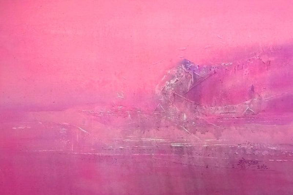 Pink Painting by Dnyaneshwar Dhavale | ArtZolo.com