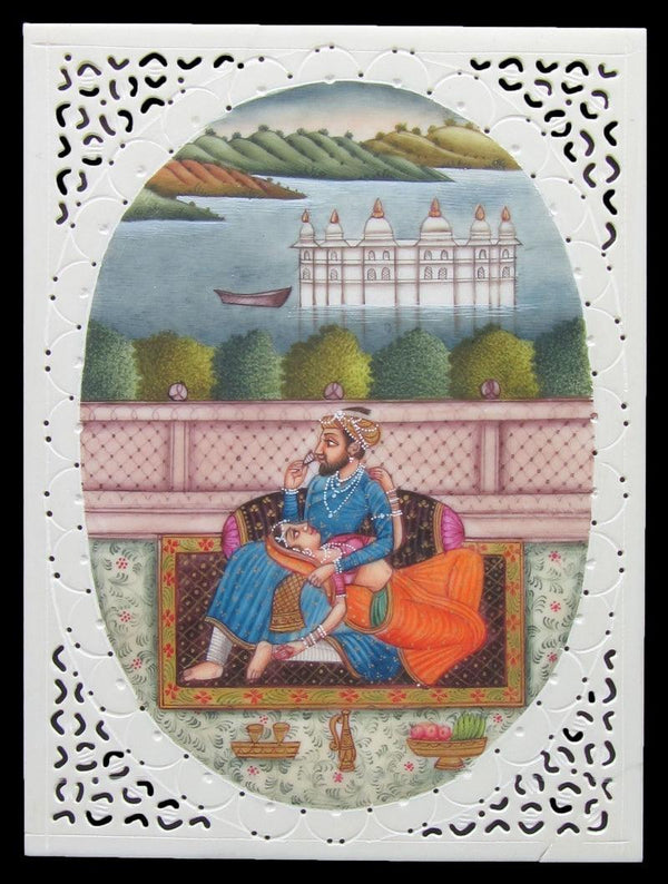 Platonic Love Of Mughal Traditional Art by Unknown | ArtZolo.com