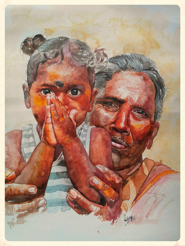 Please Painting by Dr Uday Bhan | ArtZolo.com