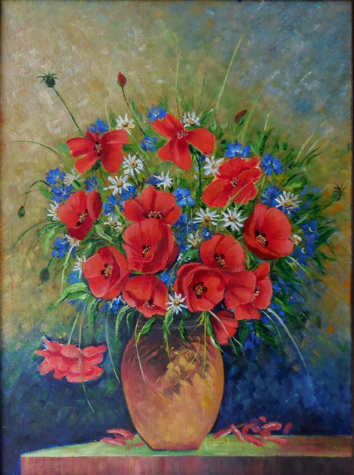 Poppy Painting by Kaladikam Arts | ArtZolo.com