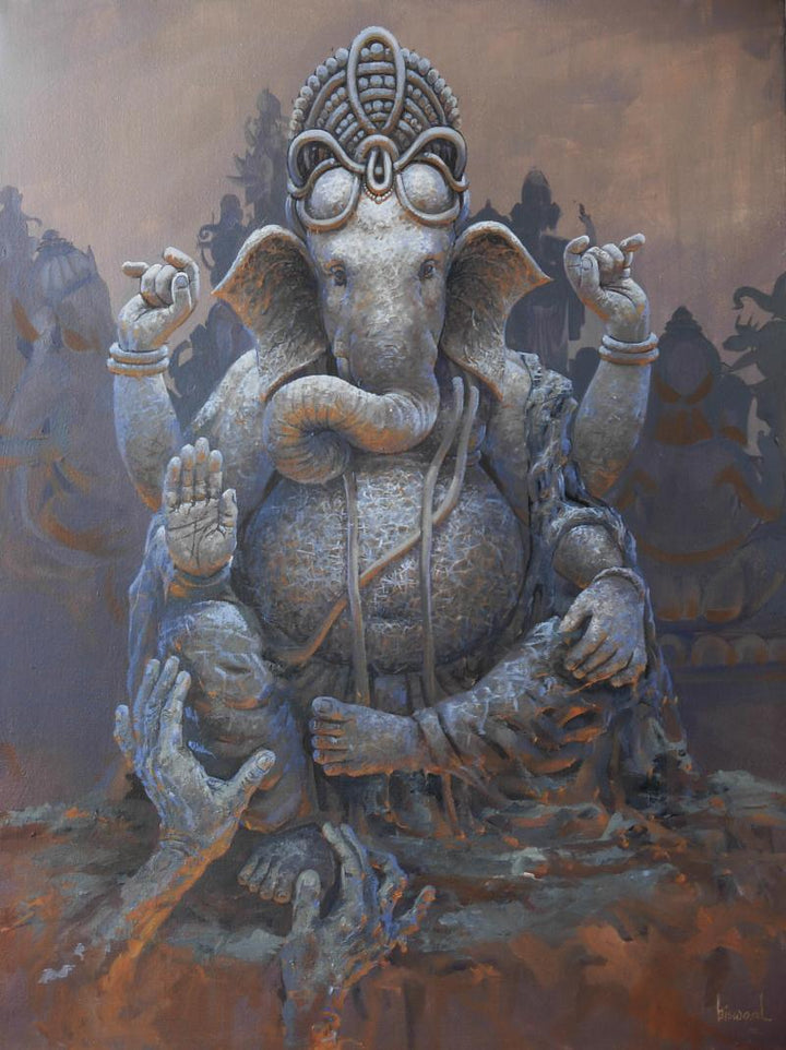 Prarambh Painting by Bijay Biswaal | ArtZolo.com