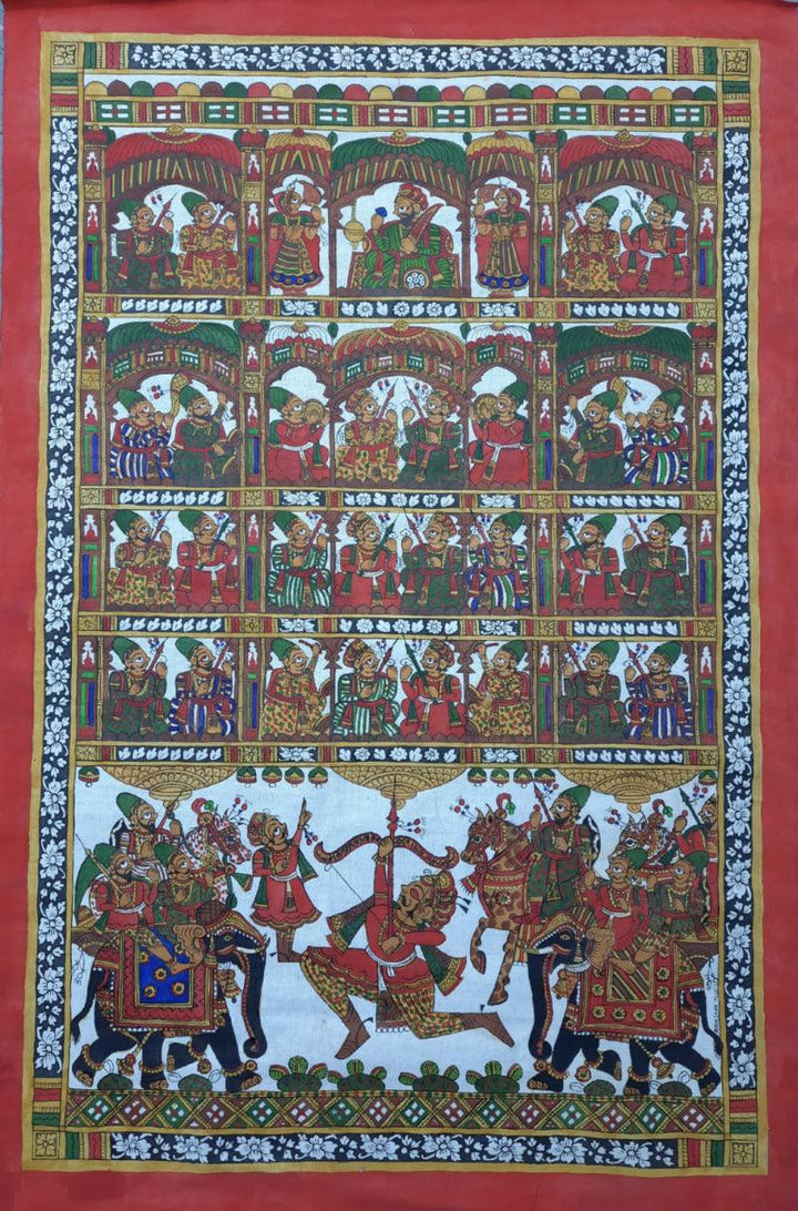 Prathvi Raj Chouhan Traditional Art by Abhishek Joshi | ArtZolo.com