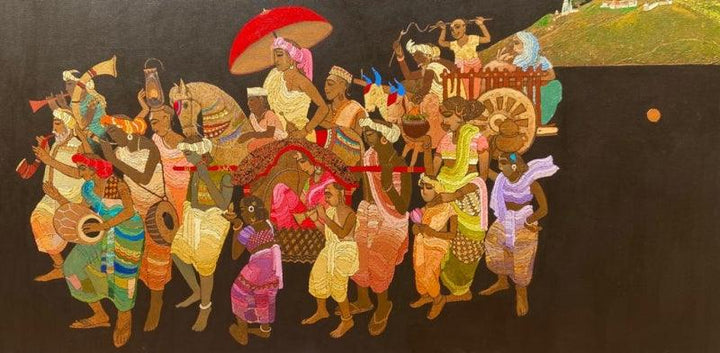 Procession Series 1 Painting by Siddharth Shingade | ArtZolo.com