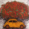 Nature oil painting titled 'Prosperity', 30x30 inches, by artist Shilpi Singh Patel on Canvas