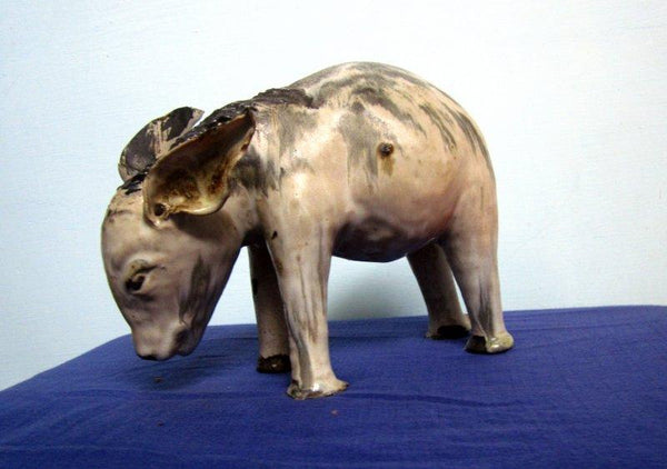 Puggy A Animal Sculpture by Dulal Chandra Manna | ArtZolo.com
