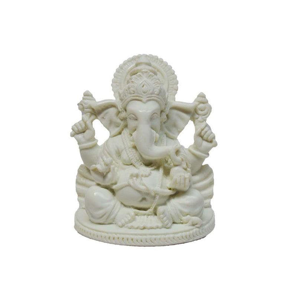 Pure White Spritual Lord Ganesha Handicraft by E Craft | ArtZolo.com