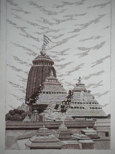 Puri Drawing by Pradeep Swain | ArtZolo.com