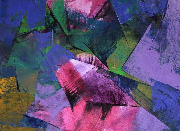Purple Abstract Painting by Siddhesh Rane | ArtZolo.com