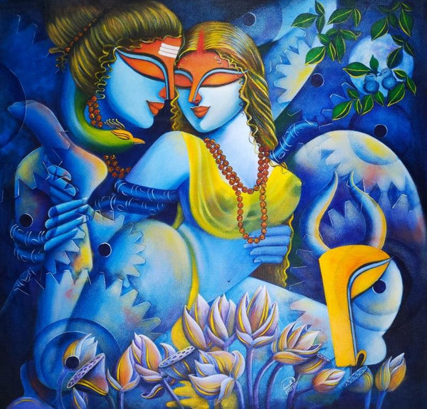 Purush O Prakiti I Painting by Susmita Mandal | ArtZolo.com