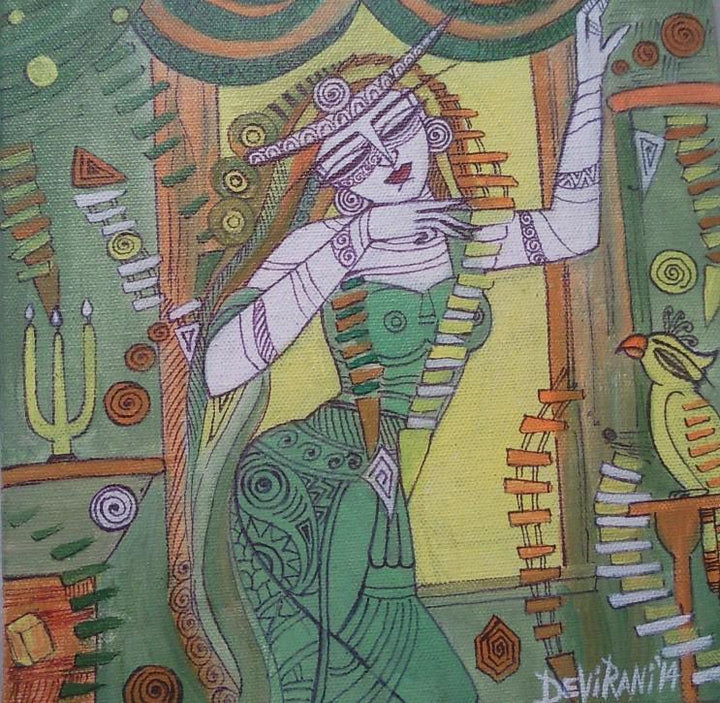 Queen I Painting by Devirani Dasgupta | ArtZolo.com