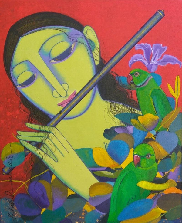 Radha 2 Painting by Prakash Deshmukh | ArtZolo.com