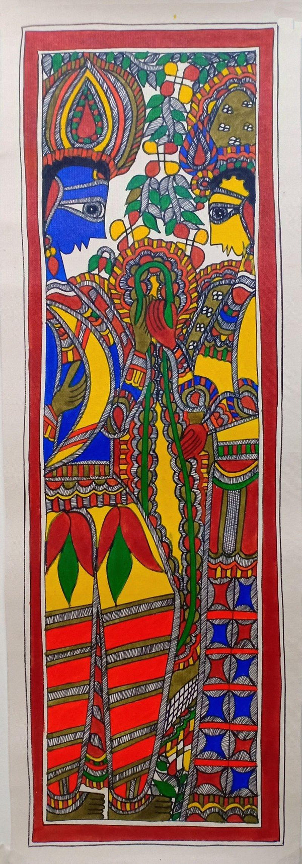 Radha Krishna 3 Traditional Art by Mithilesh Jha | ArtZolo.com