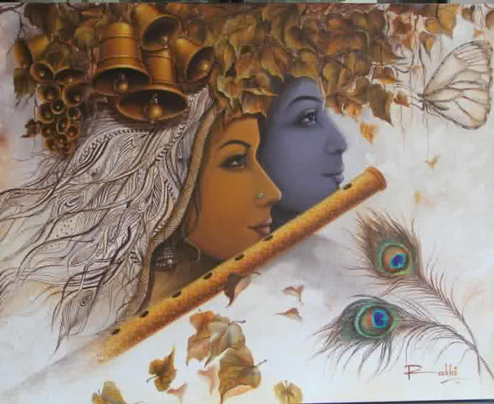 Radha Krishna Ii Painting by Rakhi Baid | ArtZolo.com