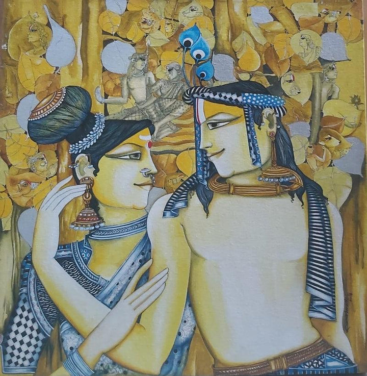 Radhe Shyamalan Painting by Saraswathi Lingampally | ArtZolo.com