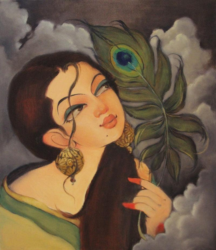 Radhika Painting by Renuka Fulsoundar | ArtZolo.com