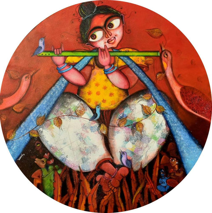 Rajagopala Painting by Sharmi Dey | ArtZolo.com