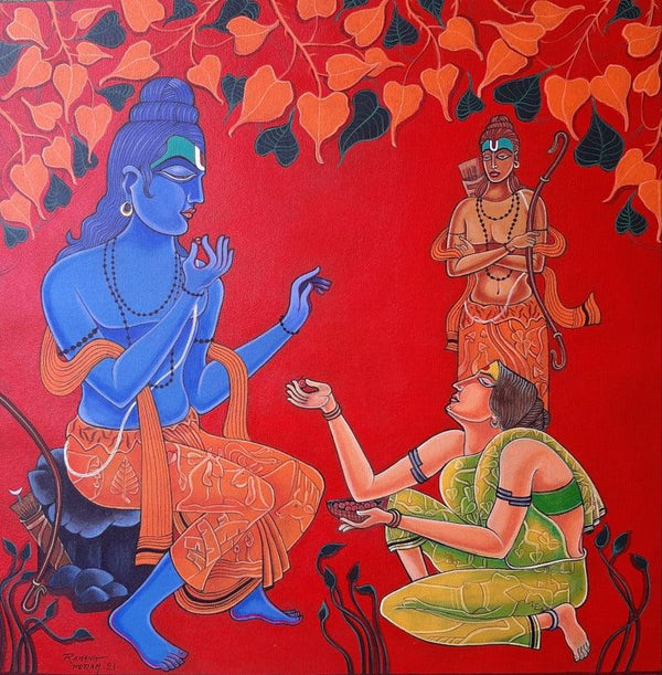 Ramayana Series 3 Painting by Ramana Peram | ArtZolo.com